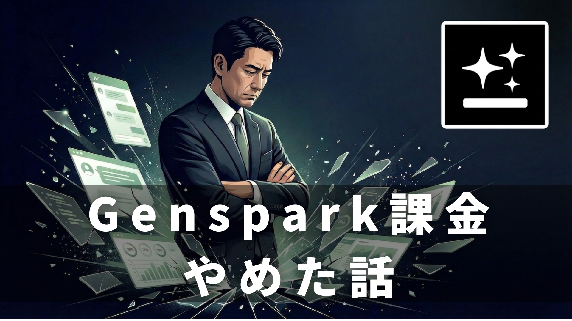 Genspark課金をやめた話のキービジュアル
